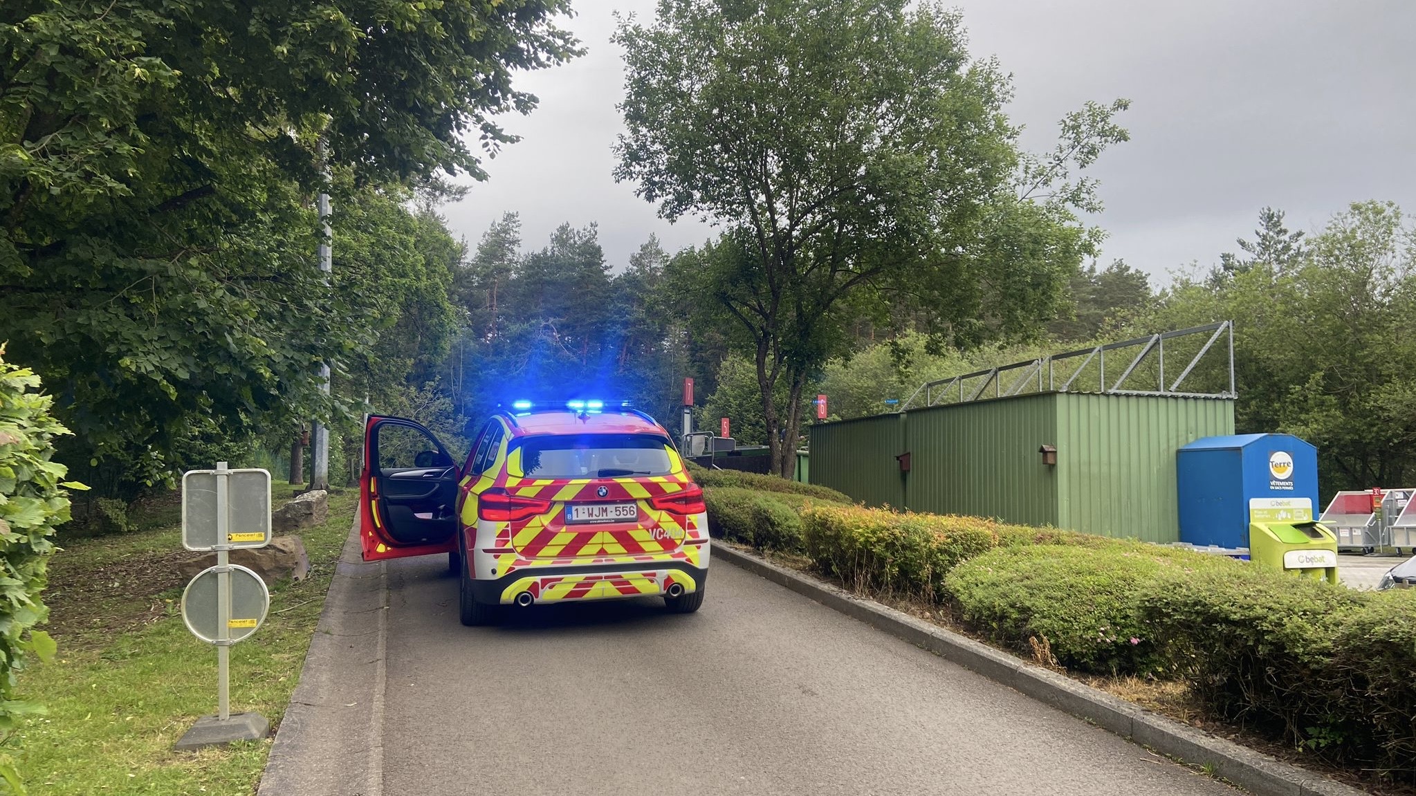 Le recyparc de Sart a pu rouvrir après la découverte d'une substance dangereuse