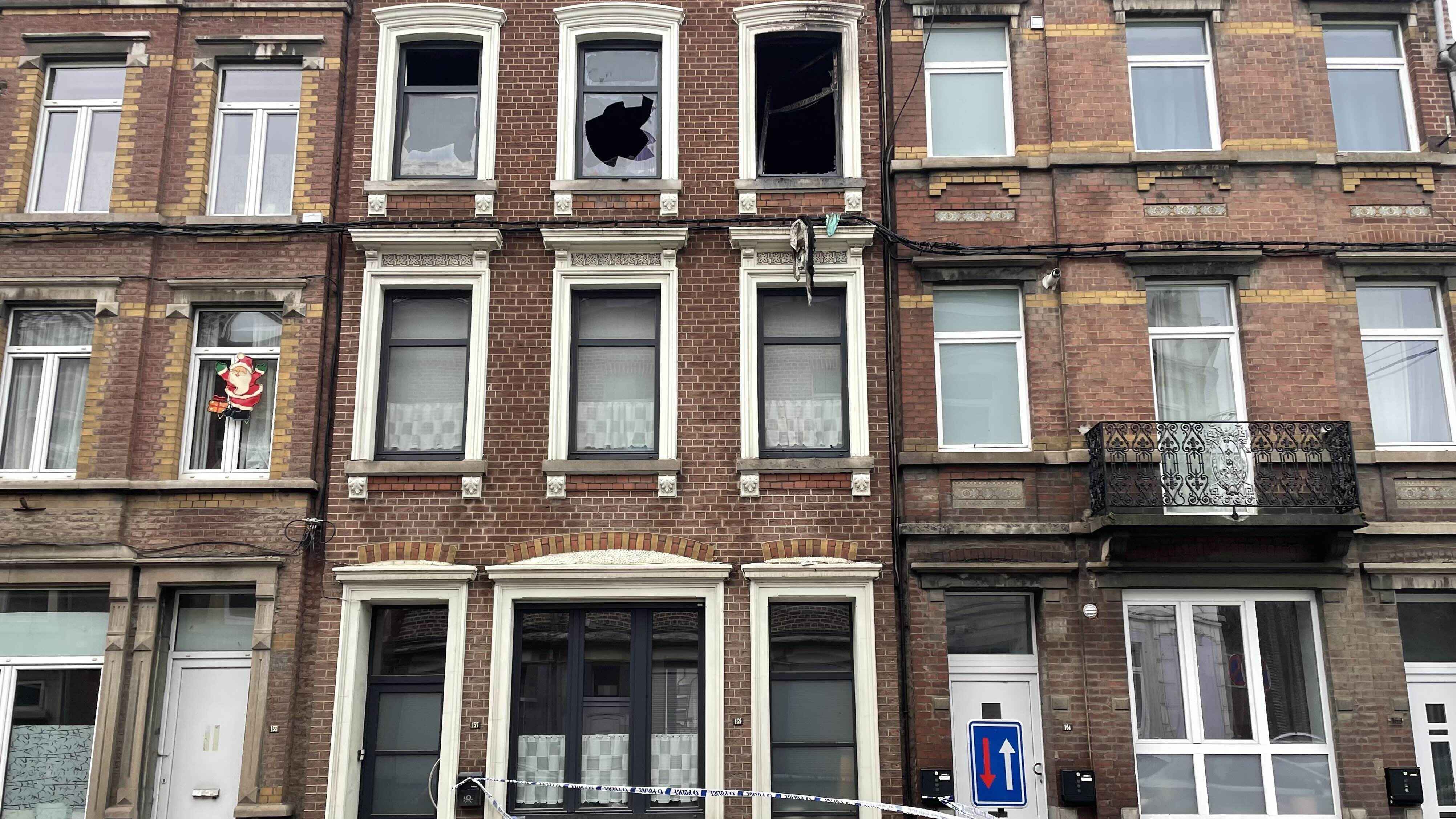 Le feu ravage le premier étage d'une habitation de la rue des Chapeliers à Verviers