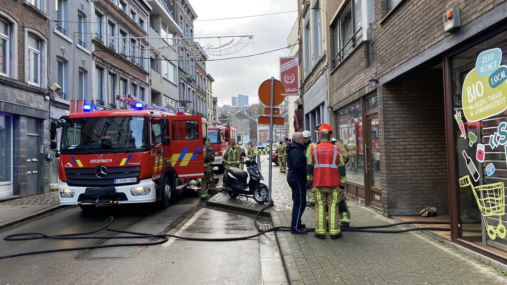 Incendie maîtrisé rue de Heusy à Verviers : 10 personnes prises en charge par le service des urgences sociales