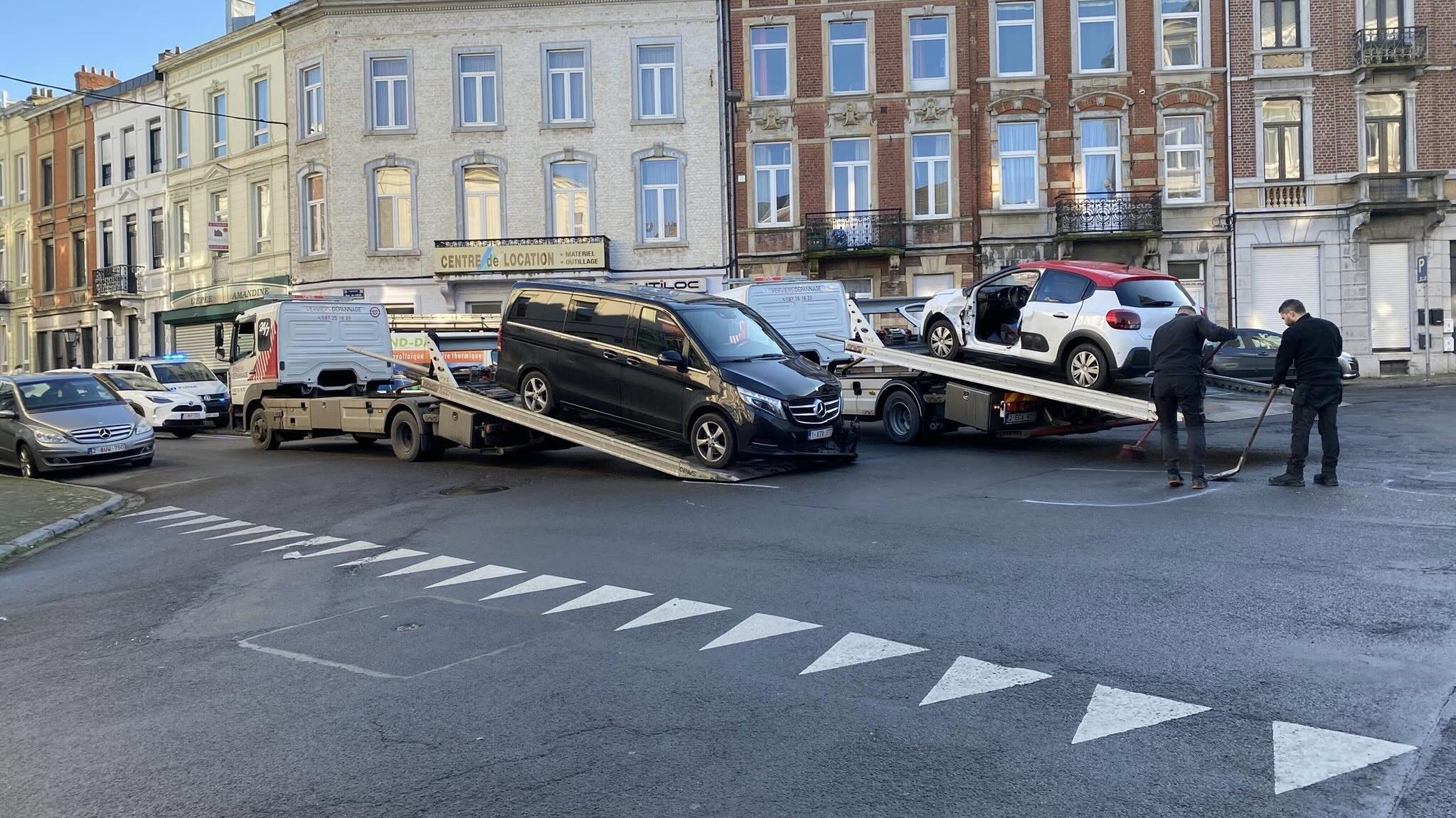 Un accident de circulation à Verviers fait trois blessés