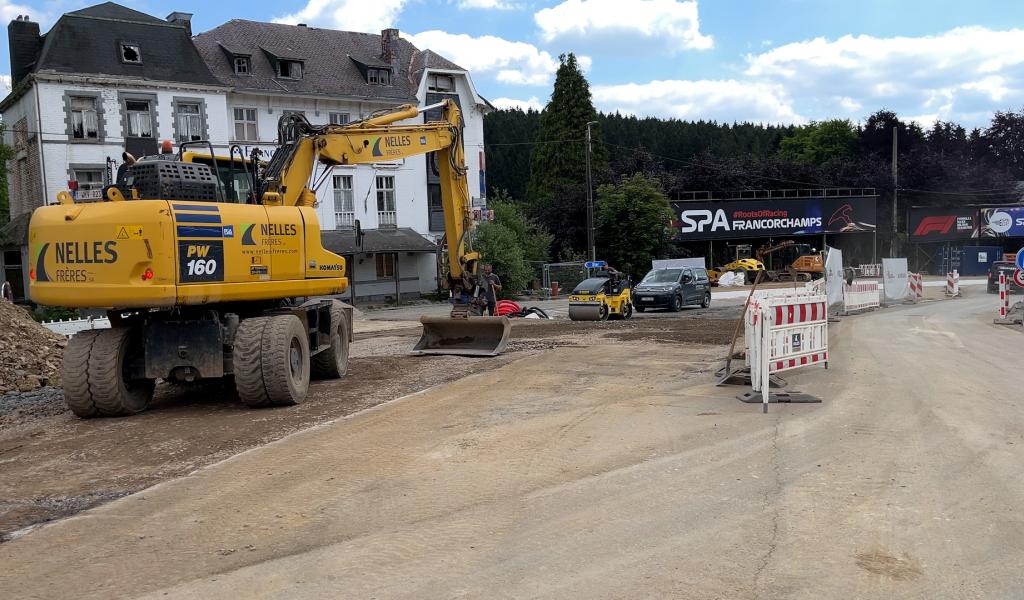 Francorchamps: le chantier de la traversée dans les délais