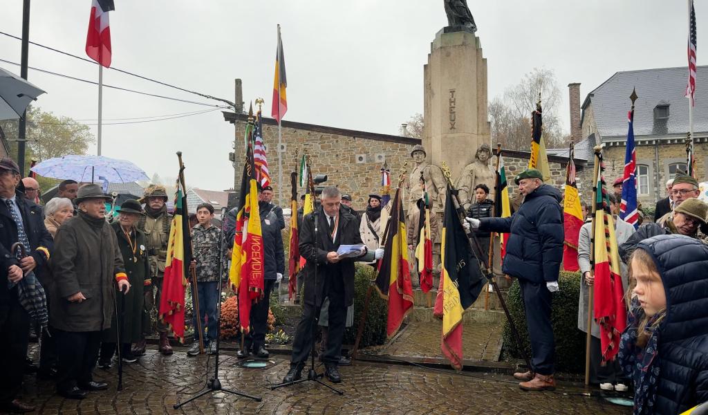 Un hommage aux combattants anglais lors des commémorations à Theux