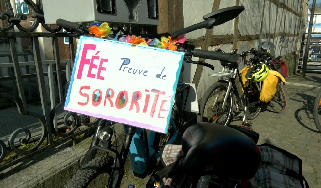 Cycloparade pour les droits des femmes dans les rues de Verviers