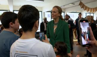 La Princesse Claire en visite à l'asbl Amonsoli à Verviers