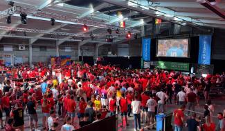 Les supporters belges au rendez-vous malgré tout au Hall de criées !