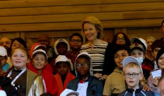 Malmedy: la Reine Mathilde en soutien des enfants atteints d'un cancer au Camp Tournesol