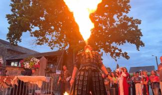 Un spectacle de feu pour la Foire de la Saint-Jacques !