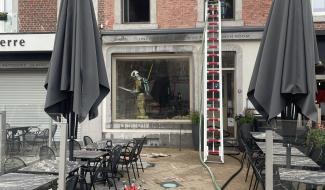 Début d'incendie à la pâtisserie Jean-Pierre à Aubel