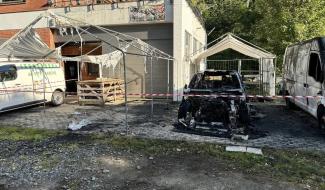 Deux voitures et une tonnelle en feu ce matin à Spa