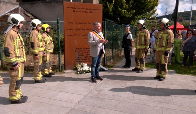 Inondations de juillet 2021 : des hommages sobres à Pepinster, Dolhain et Ensival