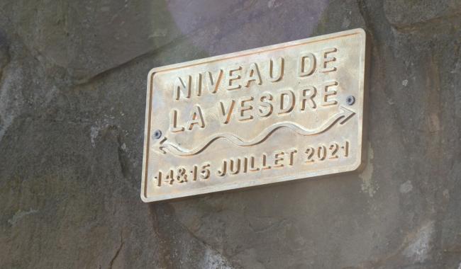 Inondations de juillet 2021 : une plaque commémorative a été apposée à Dolhain