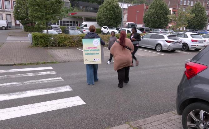 Action de sensibilisation à l'illettrisme à Dison et Verviers