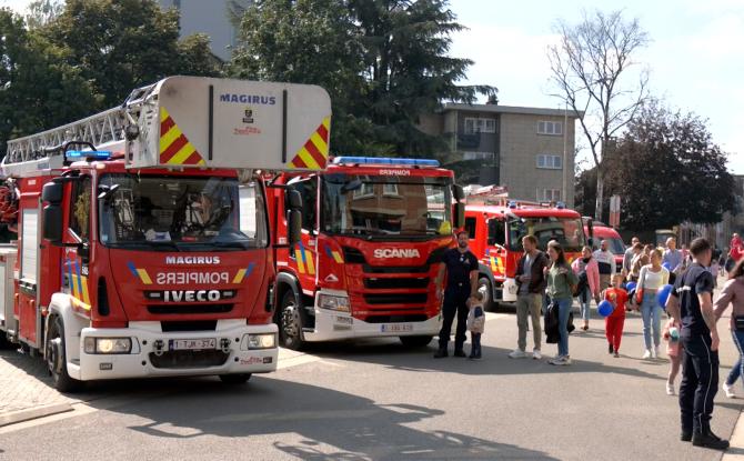 Toujours autant d'engouement lors de la 3e édition des portes ouvertes police-pompiers